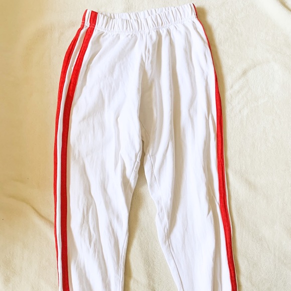Brandy Melville Sweatpants with Red Strips - Picture 3 of 3